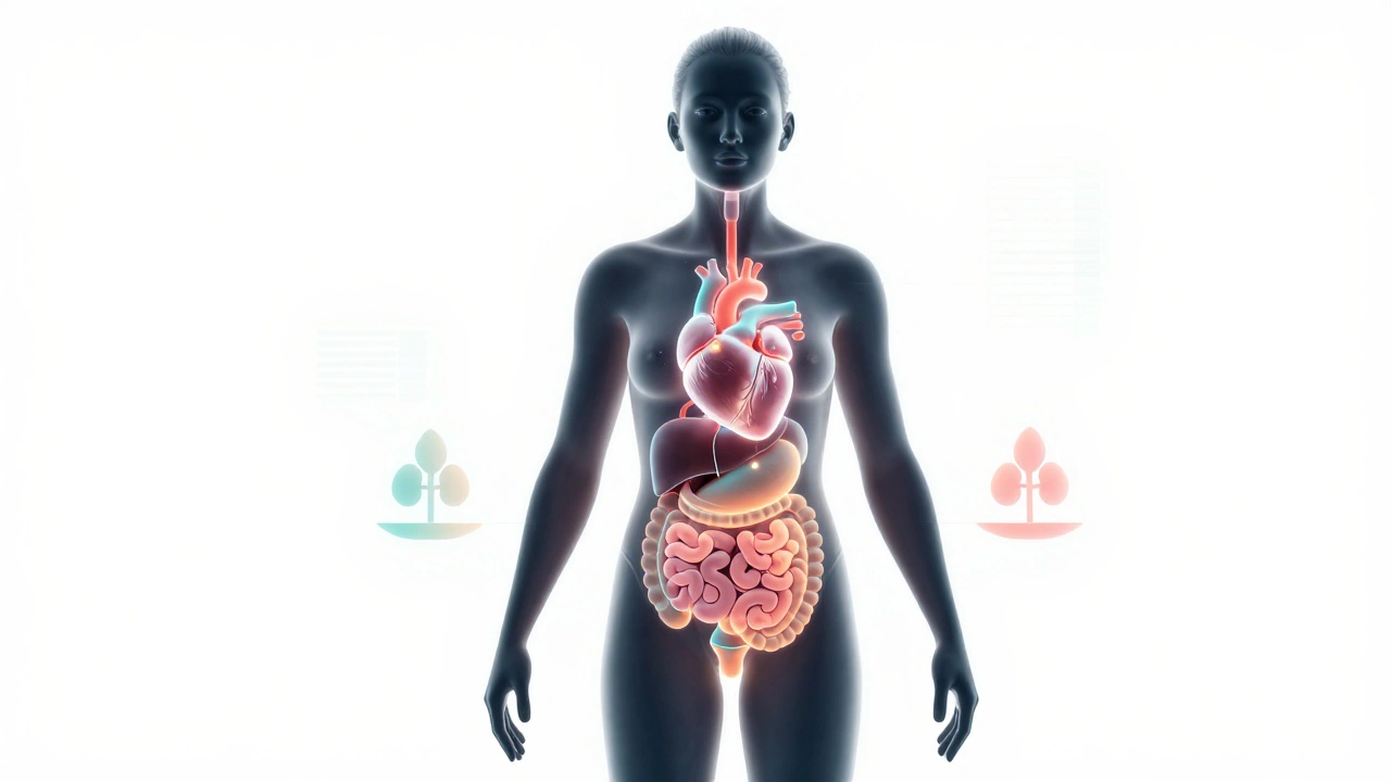 Художественная визуализация системы здоровья тела